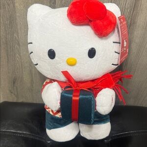 New Hello Kitty Jingle Bells Christmas Sweater & Gift Side Stepper Musical Toy